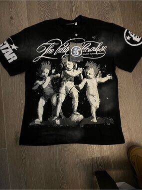 Hellstar Black Graphic Short-Sleeve Tee